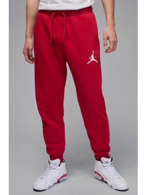 Nike Jordan Fleece Jumpman Kırmızı Şardonlu Erkek Eşofman Altı