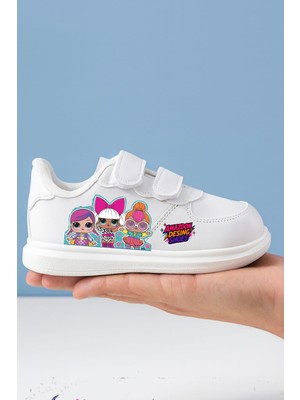 ALCdesing Dansçı Bebekler Baskılı Kız Çocuk Spor Ayakkabı ve Sneakers