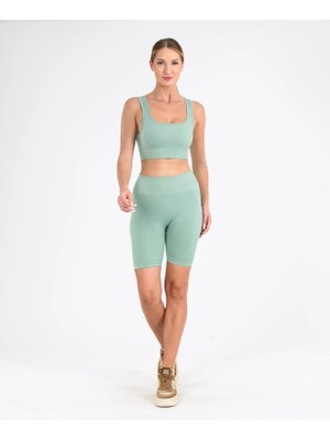 Leepsy Toparlayıcı Seamless Spor Şort Tayt - Form Şort