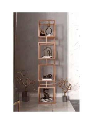 Vivense Marsah Home Rio Metal Kitaplık, Bronz