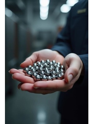 Rulman Sepetim 50 Adet 5.556 mm Çelik Bilye Çok Amaçlı Tane Misket Rulman