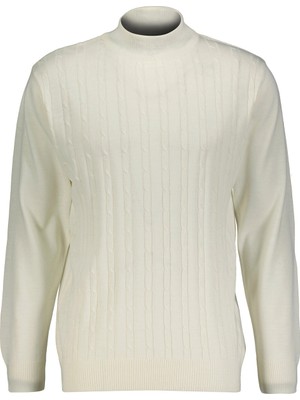 Finesuits Erkek Düz Yünlü Desenli Yünlü Kazak 2522201011.YBR