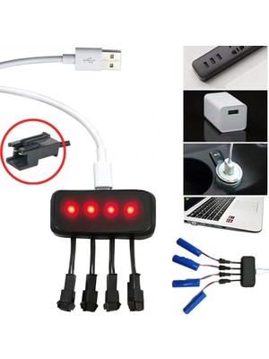 Powermaster PM-29140 4in1 Sm-2p Soket 3.7V Lityum Pil USB Splitter Şarj Aleti