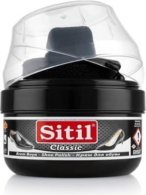 Skygo Klasik Siyah Ayakkabı Boyası ve Cilası (175 Ml) - Kendinden Süngerli Çizik Giderici Anında Parlatıcı Bakım