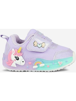 Vicco Meli Işıklı Kız Bebek Lila Spor Ayakkabı