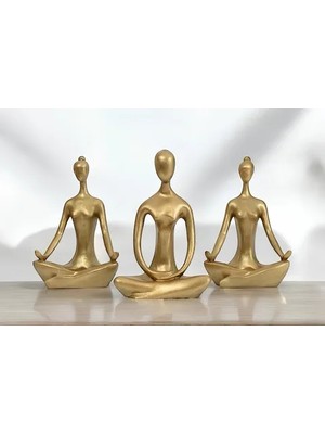 Vivense Yogacı Mumluk Set Gold