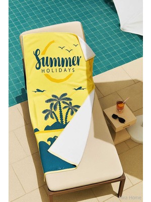 Seadream Tropikal Desenli Plaj Havlusu 70X140 cm Summer Holiday