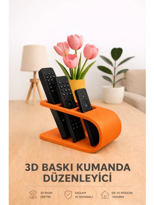 Hızarcıoğlu Modern 3D Baskı Plastik Kumanda Düzenleyici – Şık ve Dayanıklı Tasarım