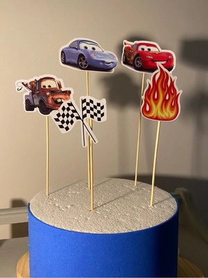 Cars Arabalar Doğum Günü Pasta Süsü Doğum Günü Süsü