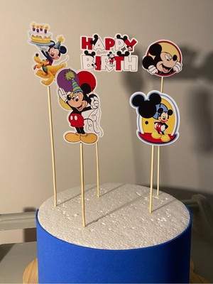 Mickey Mouse Doğum Günü Pasta Süsü Doğum Günü Süsü