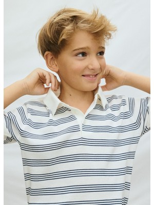 Mayoral Erkek Çocuk Polo T-Shirt Beyaz - 06162