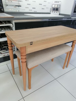 Güney Ahşap Mobilya 110 x 50 cm Katlanır Masa Bench