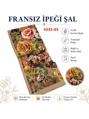 Sedef Fransız İpeği Şal