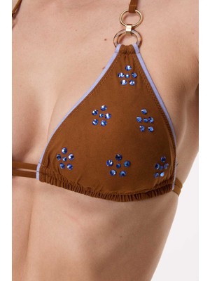 Ayyıldız 6514 Açık Kahverengi Üçgen Bikini Takımı