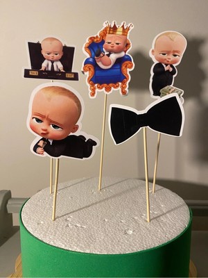 Patron Bebek Doğum Günü Pasta Süsü Doğum Günü Süsü