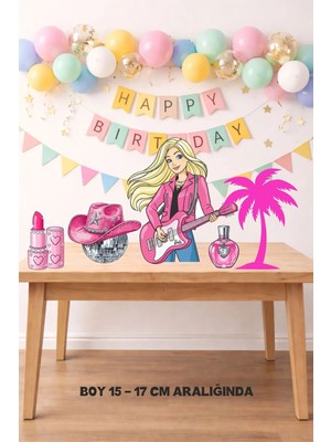 Barbie Ayaklı Pano Seti ( Masa Üstü ) ** Kalın Kağıt