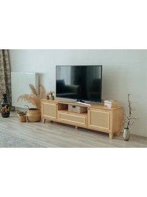 Vivense Jüt Iskandinav Jüt Tv Ünitesi, Kumaş Kapaklı, 180 cm