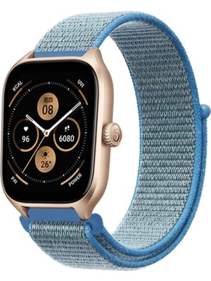Durukar®  Watch 22MM Hasırlı Cırtcırtlı Kordon - Turkuaz