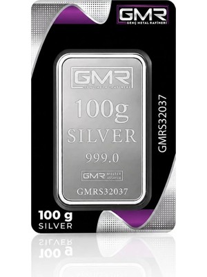 Genç Metal Rafineri Agakulche 100 Gram 999.0 Ayar Gmr Külçe Gümüş