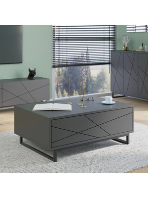 Nilah Axis Modern Orta Sehpa Antrasit