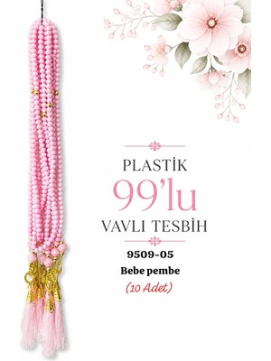Sedef Plastik Vavlı Tesbih