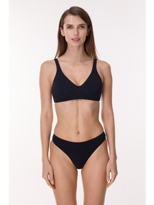 Ayyıldız 6513 Siyah Toparlayıcı Kapsız Bikini Takımı