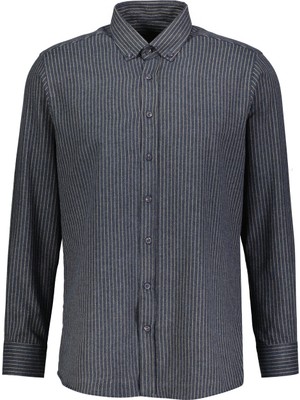 Finesuits Erkek Flanel Çizgili Gömlek 2522204008.FLCZ