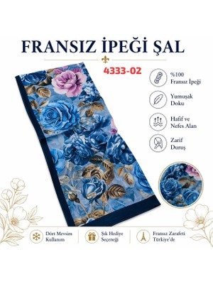 Sedef Fransız İpeği Şal