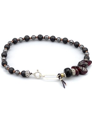Dump Black - Erkek Siyah Onyx Hematit Bileklik MEY2512002