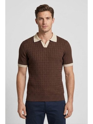 Yyz Store Polo Yaka Likralı Triko T-Shirt