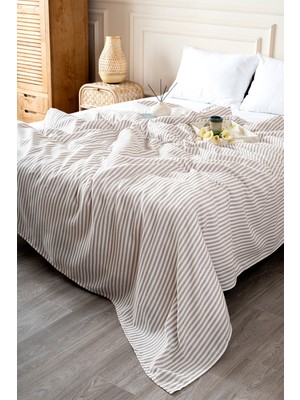 Koza Home Parlin Bej Tek Kişilik Pike 150X220 2609
