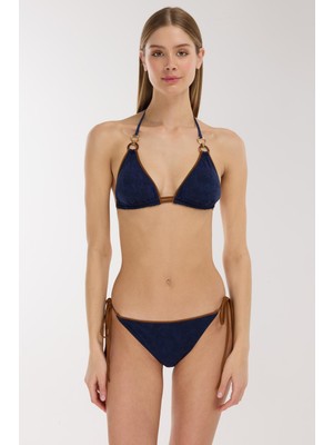 Ayyıldız 5706 Lacivert Üçgen Bikini Takımı