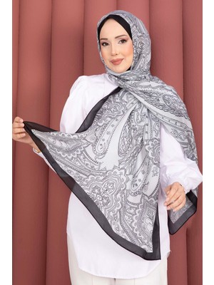 Eys Otantik Motif Şal Serisi Siyah Beyaz
