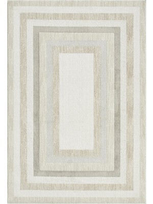 Halı Sepeti Seyran Petra 1083 Açık Krem Düz Halı – 5 mm Polyester Jüt Taban Dokuma Halı | 2200 Gr/m²