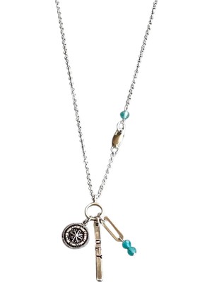 Mey Atelier Silver Compassion - Gümüş Erkek Çok Uçlu Kolye MEY2411025