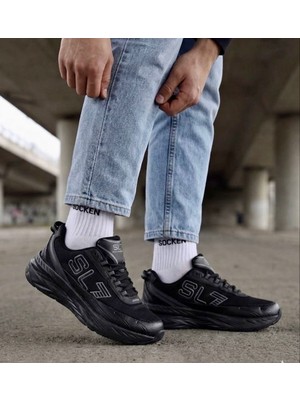 Solazer Erkek Siyah Sneaker Günlük Sneaker Spor Ayakkabı 064