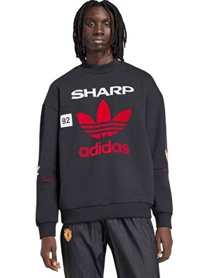 Adidas Mufc Swt 90 Erkek Futbol Sweatshirts KC6383 Siyah