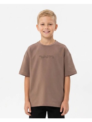 Queen Kids Queenkids Erkek Çocuk 1027 Tişört Kahverengi