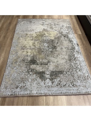 Hoom Rugs Arkaik Plz 06 Antrasit Etnik Renkli Vintage Makine Halısı