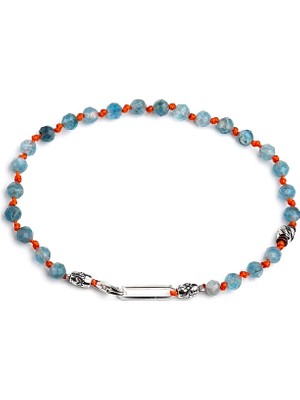 Mey Atelier Alex - Aquamarin Turuncu Erkek Bileklik MEY2412022