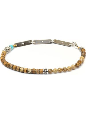 Mey Atelier Cameron Brown - Jasper Erkek Bileklik MEY2412031