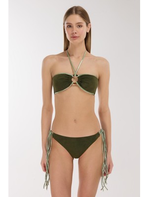 Ayyıldız 5713 Haki Straplez Bikini Takımı