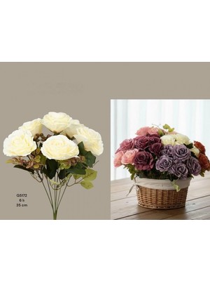 Gönül Mutfak Krem Renk Yapay Çiçek 35 cm