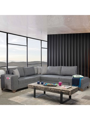 Eymense Loft Köşe Koltuk Takımı Gri