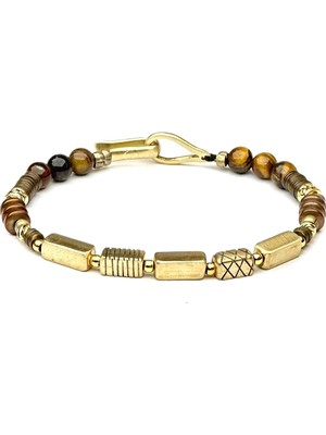 Mey Atelier Sean - Tiger Eye Pirinç Bronz Erkek Bileklik MEY2412082