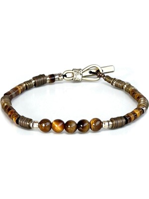 Mey Atelier Tiggy - Tiger Eye Bronz Erkek Özel Tasarım Bileklik MEY2412092
