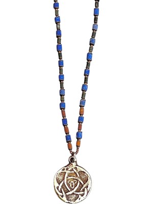 Mey Atelier Celtic Knot - Lapis Jade Kelt Düğümü Erkek Kolye MEY2411013