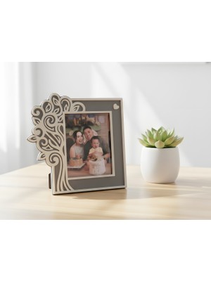 Mays 3D Studio Ağaç Desenli Dekoratif Fotoğraf Çerçevesi Masaüstü Çerçeve