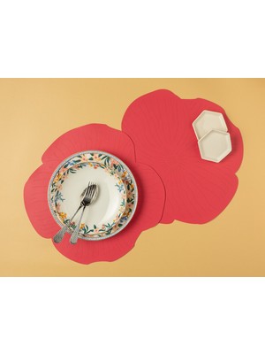 English Home Blossom Suni Deri 2'li Amerikan Servis Pembe