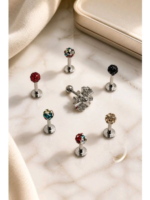 Monalisa Home  Çelik 7 Adet Tragus Pirsıng